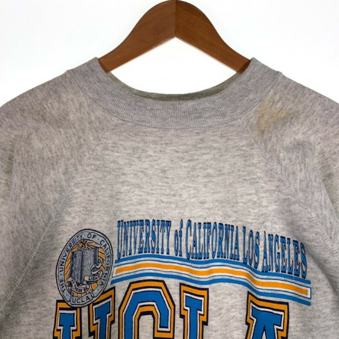 90's UCLA プリント スウェットクルーネックトレーナー ULTRA SWEATS グレー Size L メンズのトップス(スウェット)の商品写真