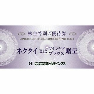 はるやま株主優待券 ネクタイ又はワイシャツ、ブラウス贈呈券2枚(その他)