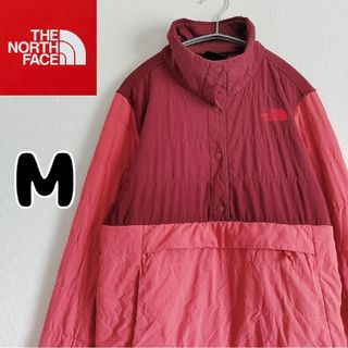 ザノースフェイス(THE NORTH FACE)のノースフェイス　プルオーバー　ハーフジップ　パーカー　オレンジ　Mサイズ　古着(カットソー(長袖/七分))