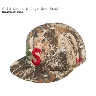 シュプリーム(Supreme)のSupreme Gold Cross S Logo New Era 7-3/8(キャップ)