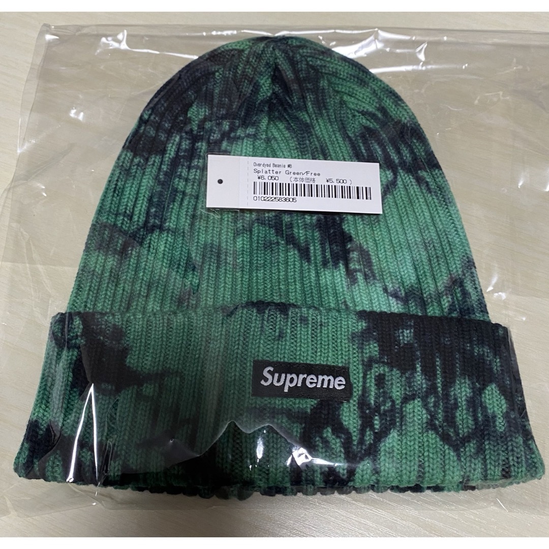 Supreme(シュプリーム)のSupreme Overdyed Beanie☆Splatter Green☆ メンズの帽子(ニット帽/ビーニー)の商品写真