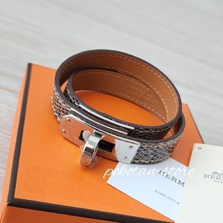 エルメス(Hermes)の未使用【エルメス】希少　ケリー　ドゥブルトゥール　リザード　ブレスレット(ブレスレット/バングル)