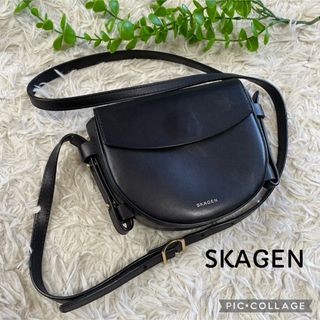 SKAGEN  スカーゲン　ショルダーバッグ　牛革レザー　斜め掛け