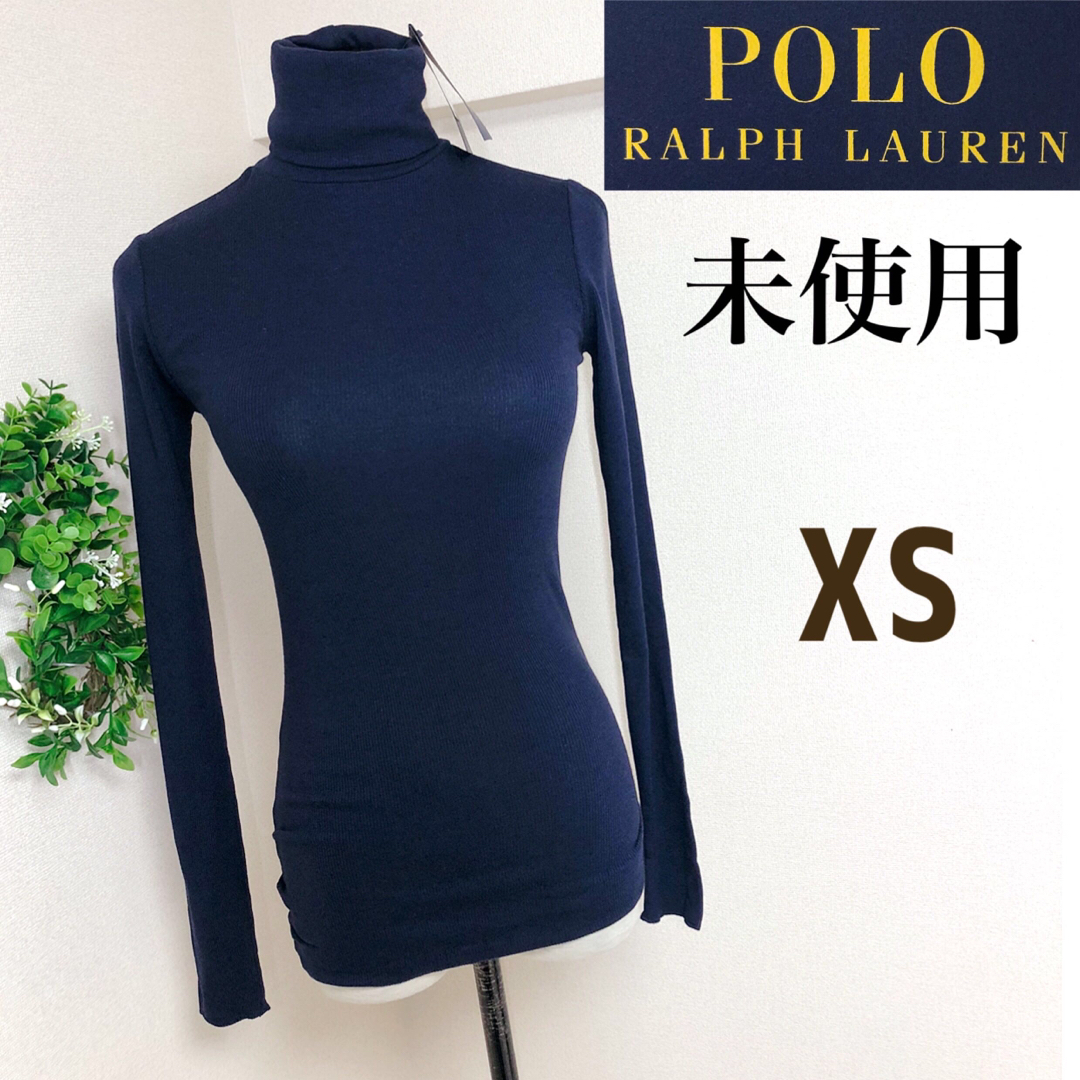 Ralph Lauren(ラルフローレン)の【未使用】ポロラルフローレンのネイビーニットXS レディースのトップス(ニット/セーター)の商品写真