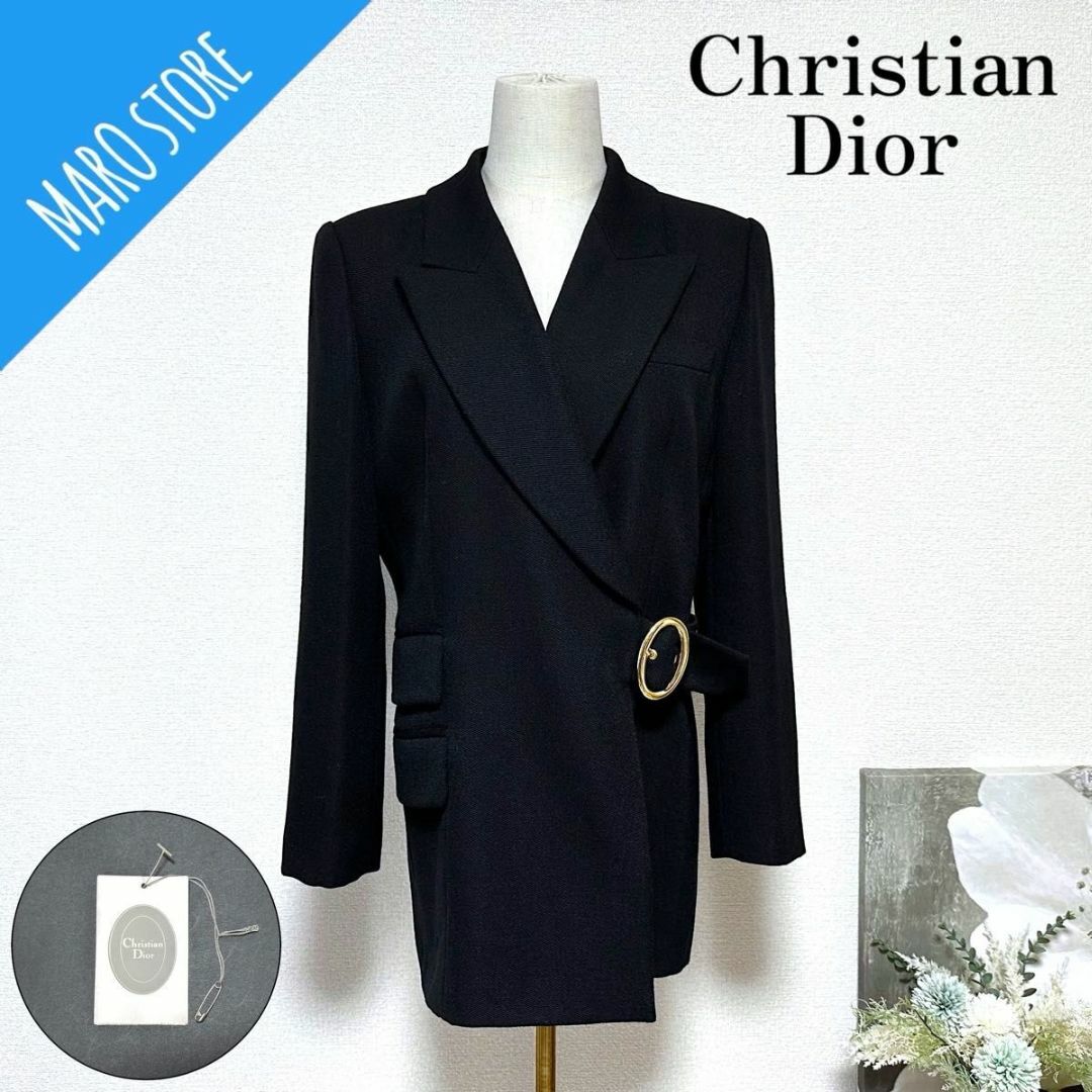 Christian Dior(クリスチャンディオール)の【美品】Christian Dior ヴィンテージ カシュクール ジャケット レディースのジャケット/アウター(テーラードジャケット)の商品写真