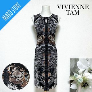 ヴィヴィアンタム(VIVIENNE TAM)の【美品】VIVIENNE TAM ドラゴン オリエンタル ドレス ワンピース(ひざ丈ワンピース)