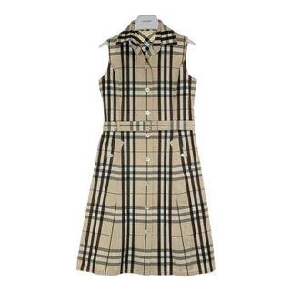 バーバリー(BURBERRY) ひざ丈ワンピース(レディース)（ノースリーブ