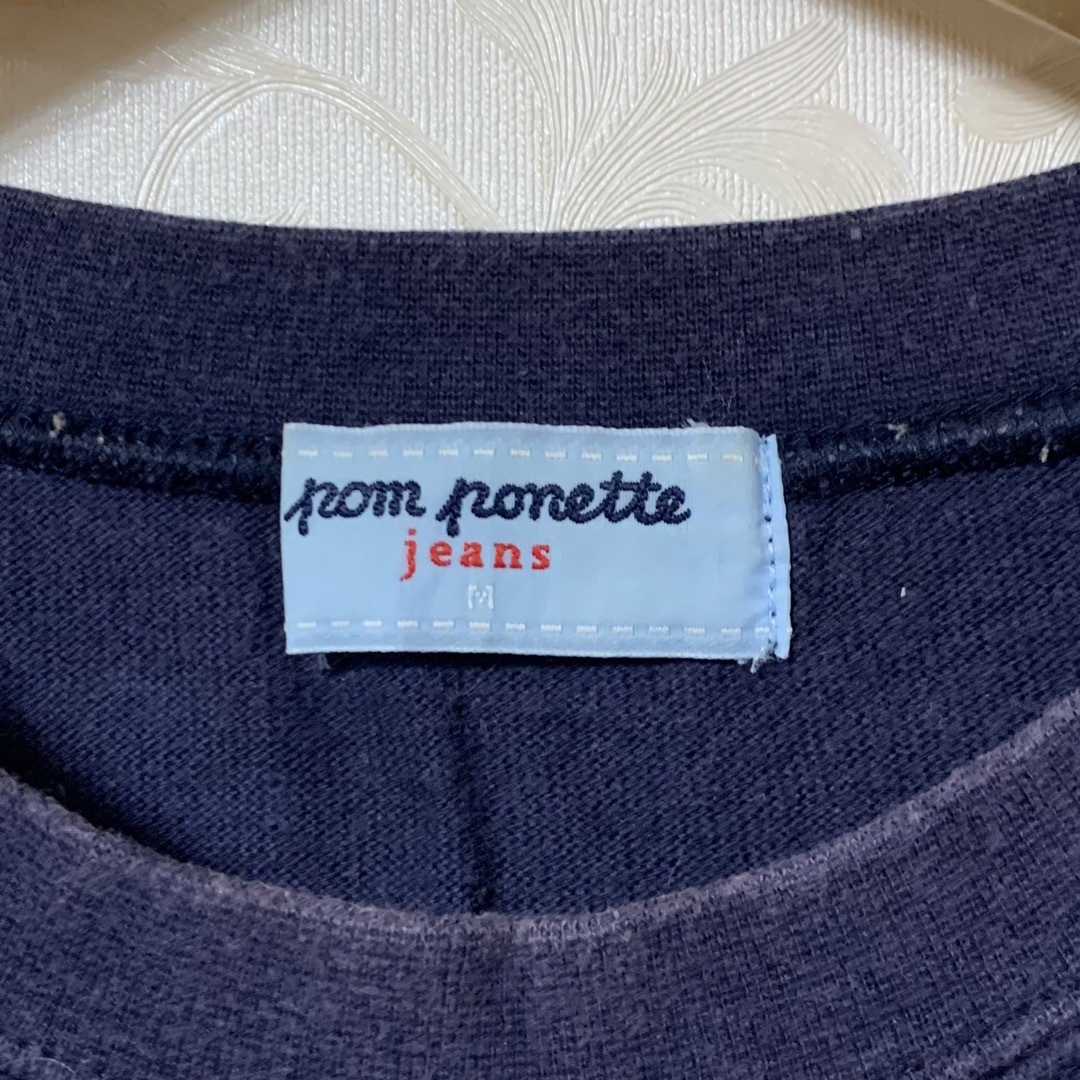 pom ponette(ポンポネット)の古着 POMPONETTE JEANS 子供服 150 長袖Tシャツ 秋冬春服 キッズ/ベビー/マタニティのキッズ服女の子用(90cm~)(Tシャツ/カットソー)の商品写真