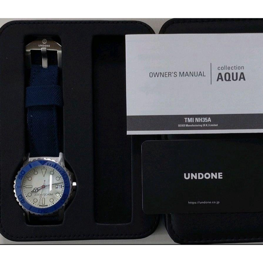 UNDONE(アンダーン)のUNDONE aqua  アンダーン 自動巻 NH35 59.400円　おまけ メンズの時計(腕時計(アナログ))の商品写真