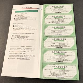 名古屋鉄道 株主優待  株主入場ご招待券 ６枚セット モンキーパーク他(遊園地/テーマパーク)