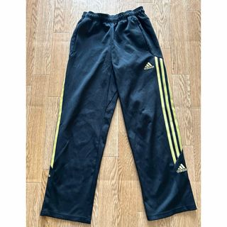 アディダス(adidas)のアディダス　3本ライン　ジャージ　パンツ　黒金　レディース S(その他)