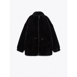 ザラ(ZARA)のZARA コート　ブルゾン　ジャンバー　アウター　黒(ブルゾン)