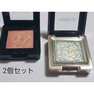 ミシャ(MISSHA)のミシャ SRD01, グリッタープリズム シャドウ GGR01 ☆２個セット☆(アイシャドウ)