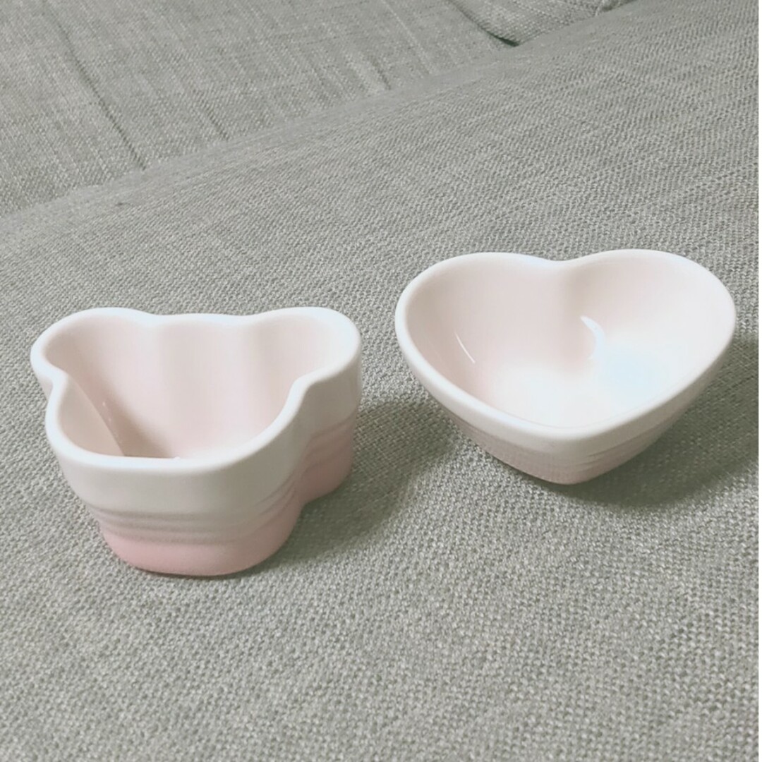 LE CREUSET(ルクルーゼ)のルクルーゼ ベビー 食器 ピンク キッズ/ベビー/マタニティの授乳/お食事用品(離乳食器セット)の商品写真