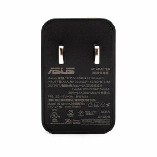 エイスース(ASUS)のASUS 純正 30W 急速充電 充電器 ACアダプター TypeC QC30b(バッテリー/充電器)