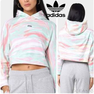 オリジナルス(Originals（adidas）)のadidas originalsアディダスオリジナルスマーブルクロップドフーディ(パーカー)