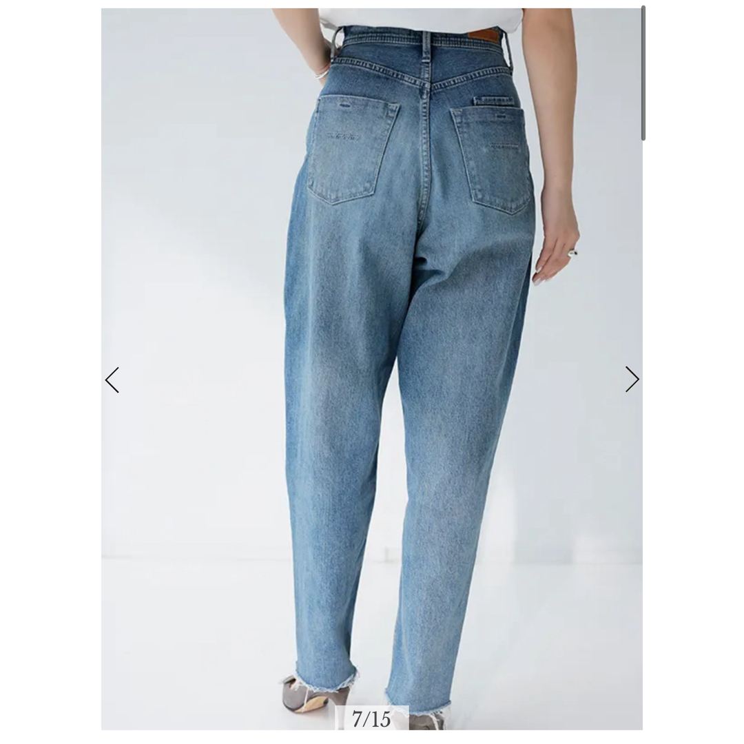 YANUK(ヤヌーク)の【YANUK×anuans】Curvy denim <Vintage Saxe> レディースのパンツ(デニム/ジーンズ)の商品写真