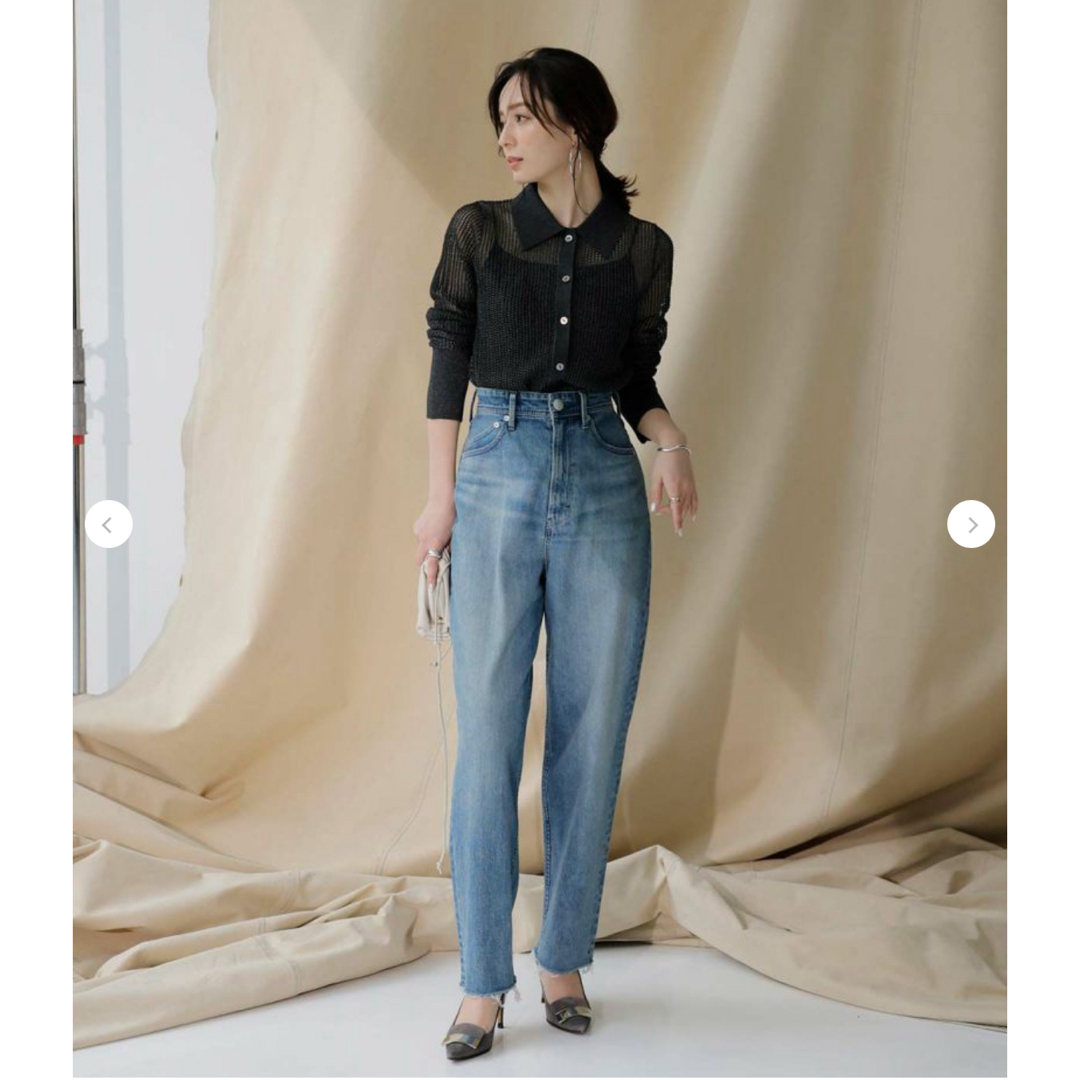 YANUK(ヤヌーク)の【YANUK×anuans】Curvy denim <Vintage Saxe> レディースのパンツ(デニム/ジーンズ)の商品写真