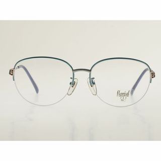 floreal LUNETTES ブルー 水色 ナイロール メガネ 438(サングラス/メガネ)