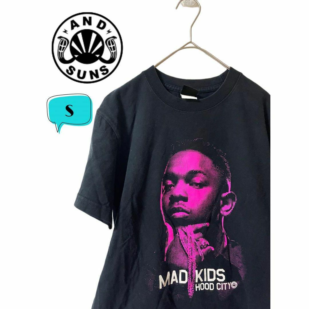 ANDSUNS(アンドサンズ)のANDSUNS アンドサンズ　MAD KIDS HOOD CITY Tシャツ　S メンズのトップス(Tシャツ/カットソー(半袖/袖なし))の商品写真