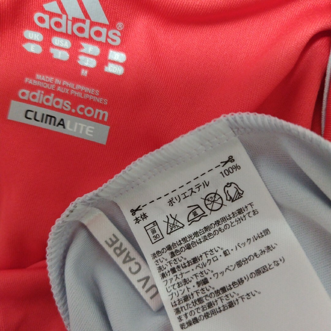 adidas(アディダス)のadidas☆CLIMALITE ウェア Mサイズ レディースのトップス(Tシャツ(半袖/袖なし))の商品写真