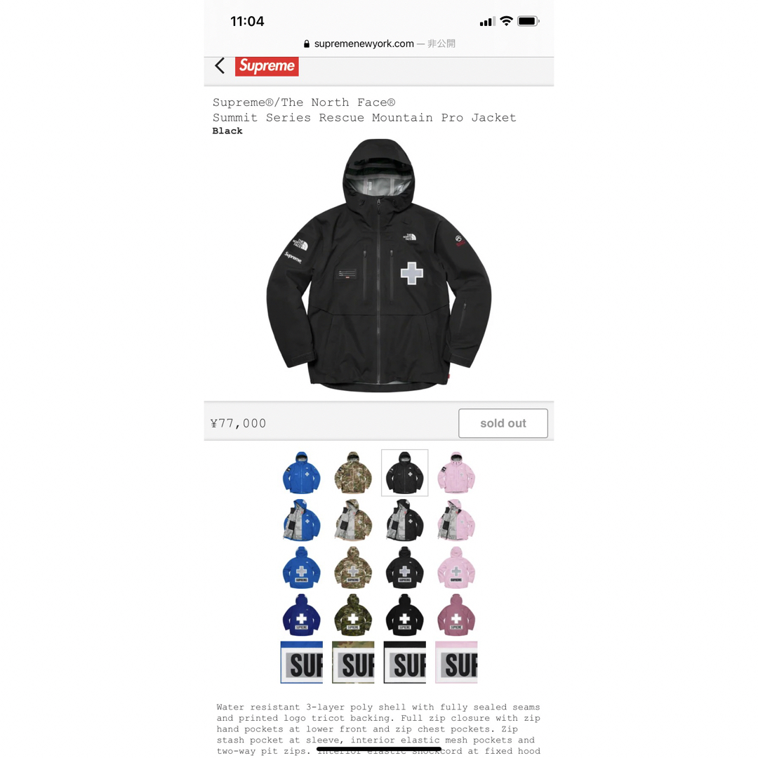 Supreme(シュプリーム)のsupreme TheNorthFace Mountain Pro Jacket メンズのジャケット/アウター(マウンテンパーカー)の商品写真