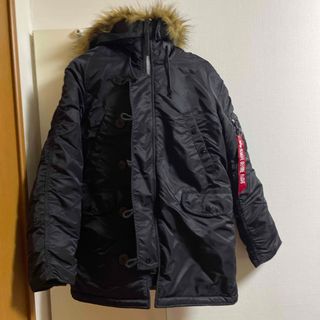 アルファインダストリーズ(ALPHA INDUSTRIES)の美品 ALPHA INDUSTRIES N-3B 黒 Mサイズ(フライトジャケット)