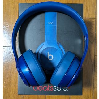 ビーツバイドクタードレ(Beats by Dr Dre)のBEATS BY DR．DRE ヘッドホン SOLO2ブルー （有線タイプ）(ヘッドフォン/イヤフォン)