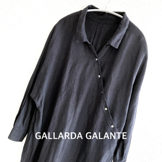 ガリャルダガランテ(GALLARDA GALANTE)のGALLARDA GALANTE ガリャルダガランテ　ロングワンピース　ネイビー(ロングワンピース/マキシワンピース)