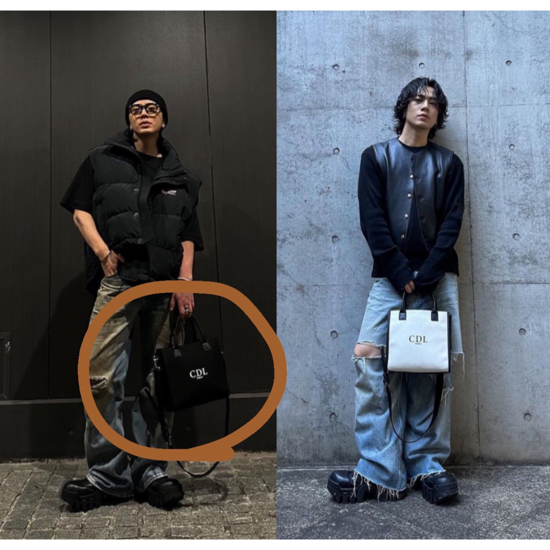 CDL Canvas Tote Bag SMALL Black(黒)1点 レディースのバッグ(トートバッグ)の商品写真