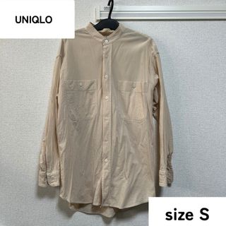 ユニクロ(UNIQLO)の【UNIQLO】ストライプシャツ　オフィスカジュアル　フォーマル　オレンジ(シャツ/ブラウス(半袖/袖なし))