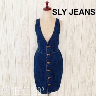 スライ(SLY)の【SLY JEANS】ジャンパースカート デニム タイトスカート(ひざ丈スカート)