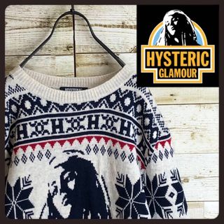 ヒステリックグラマー(HYSTERIC GLAMOUR)のhystericglamour ヒステリックグラマー ニット セーター ロゴ入り(ニット/セーター)