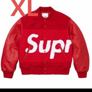 シュプリーム(Supreme)のsupreme Big Logo Chenille Varsity Jacket(スタジャン)