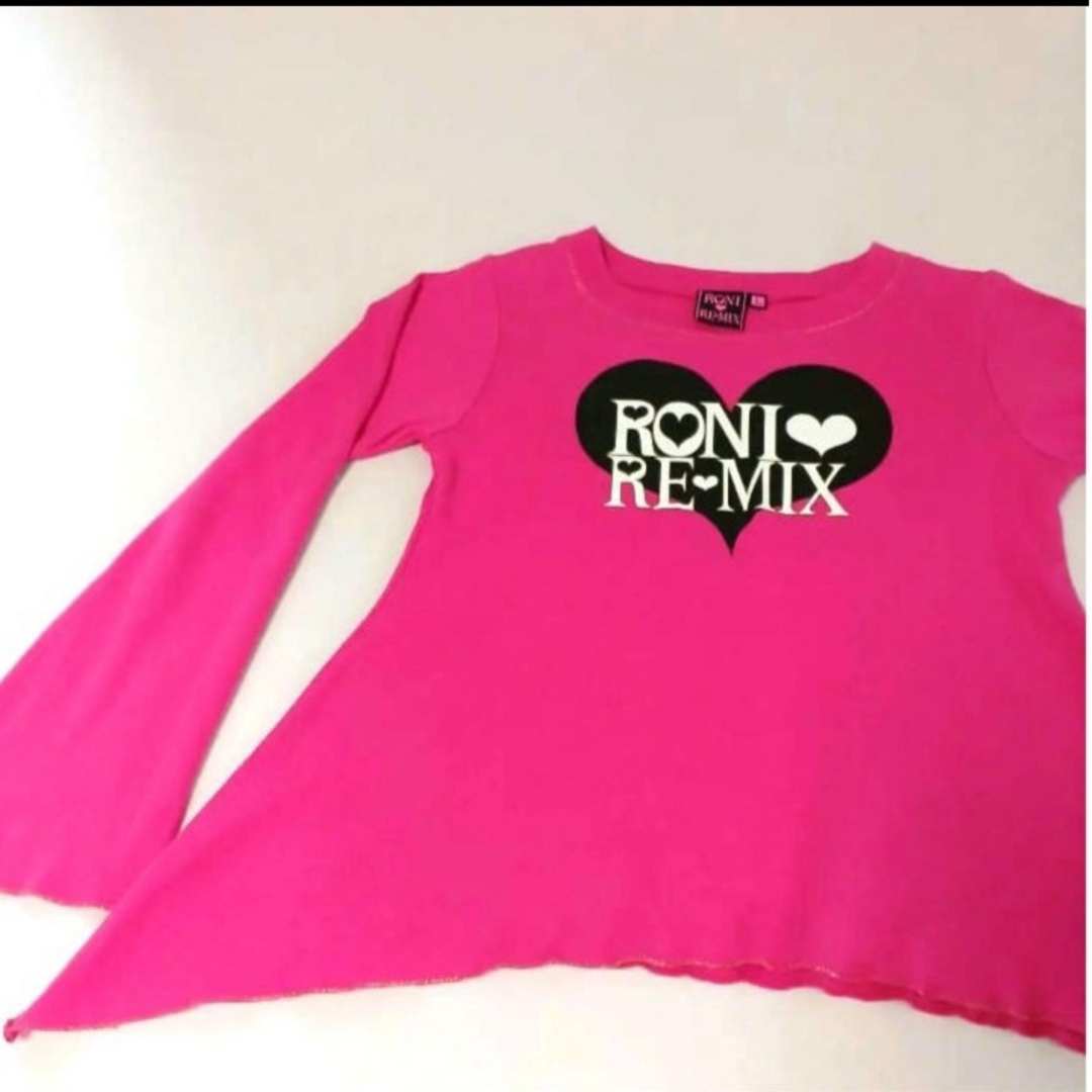 RONI(ロニィ)の【美品.RONI】ロニィＬ 150cm  ピンクトップス フレア ダンス キッズ/ベビー/マタニティのキッズ服女の子用(90cm~)(Tシャツ/カットソー)の商品写真