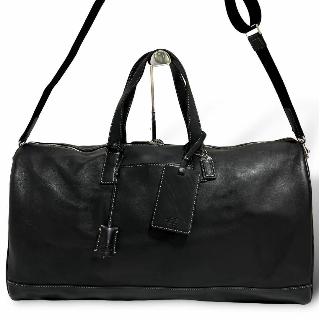 COACH - 美品 稀少 コーチ ボストンバッグ 2way 南京錠 鍵 黒 COACH - 美品 稀少 コーチ ボストンバッグ 2way 南京錠 鍵 黒