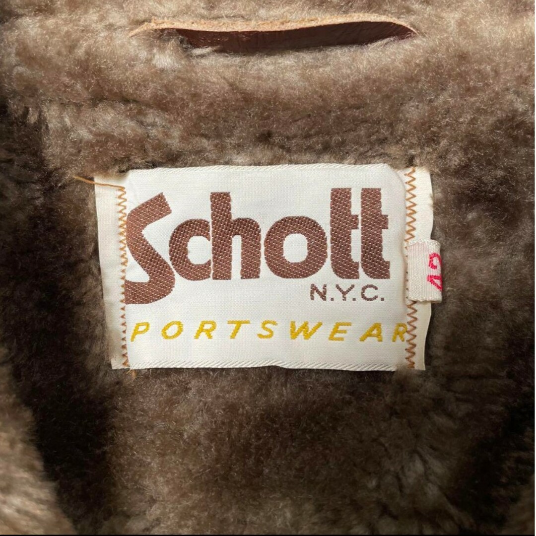 schott - 希少 Schott ショット リアルムートンジャケット XL 42 schott - 希少 Schott ショット リアルムートンジャケット XL 42