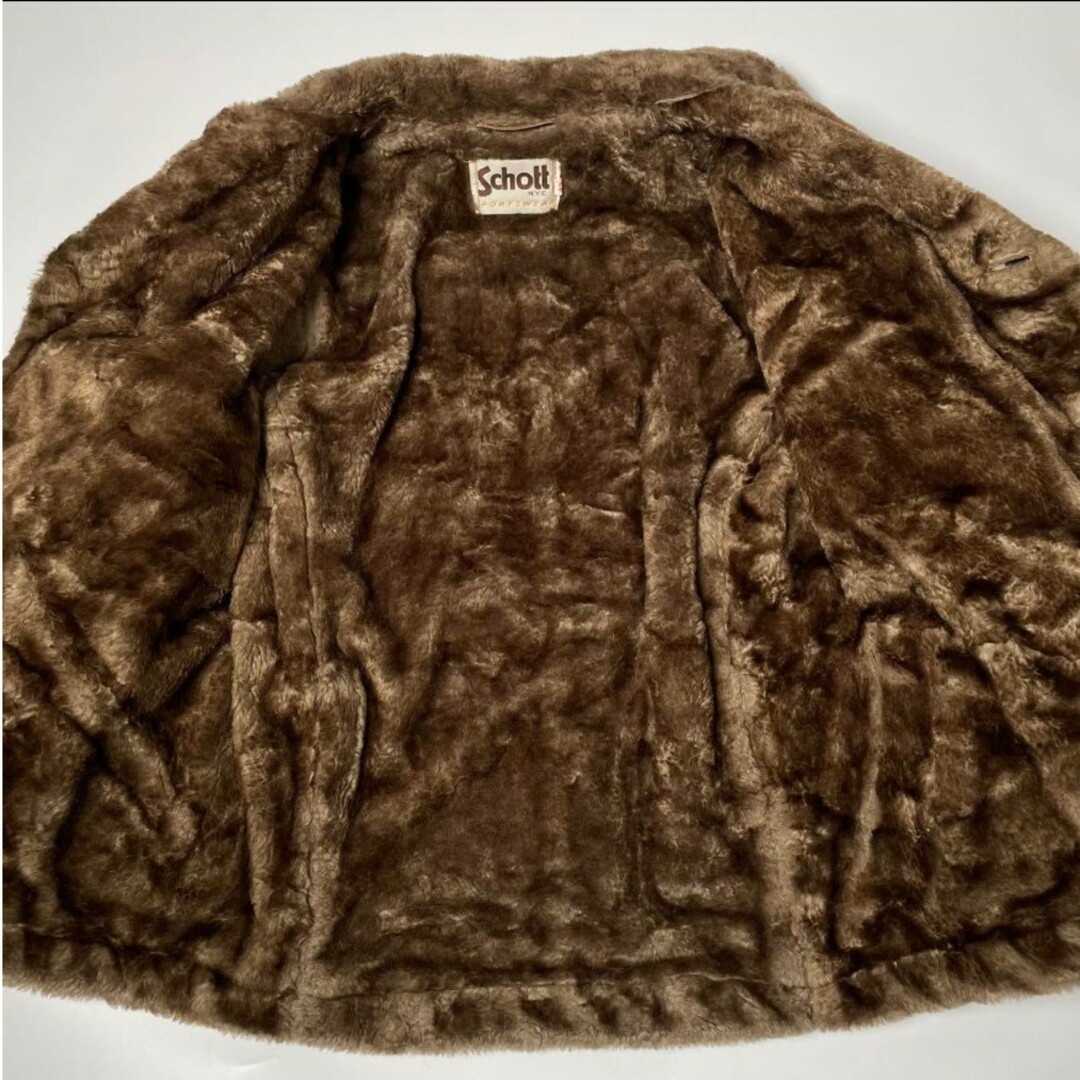 schott - 希少 Schott ショット リアルムートンジャケット XL 42 schott - 希少 Schott ショット リアルムートンジャケット XL 42