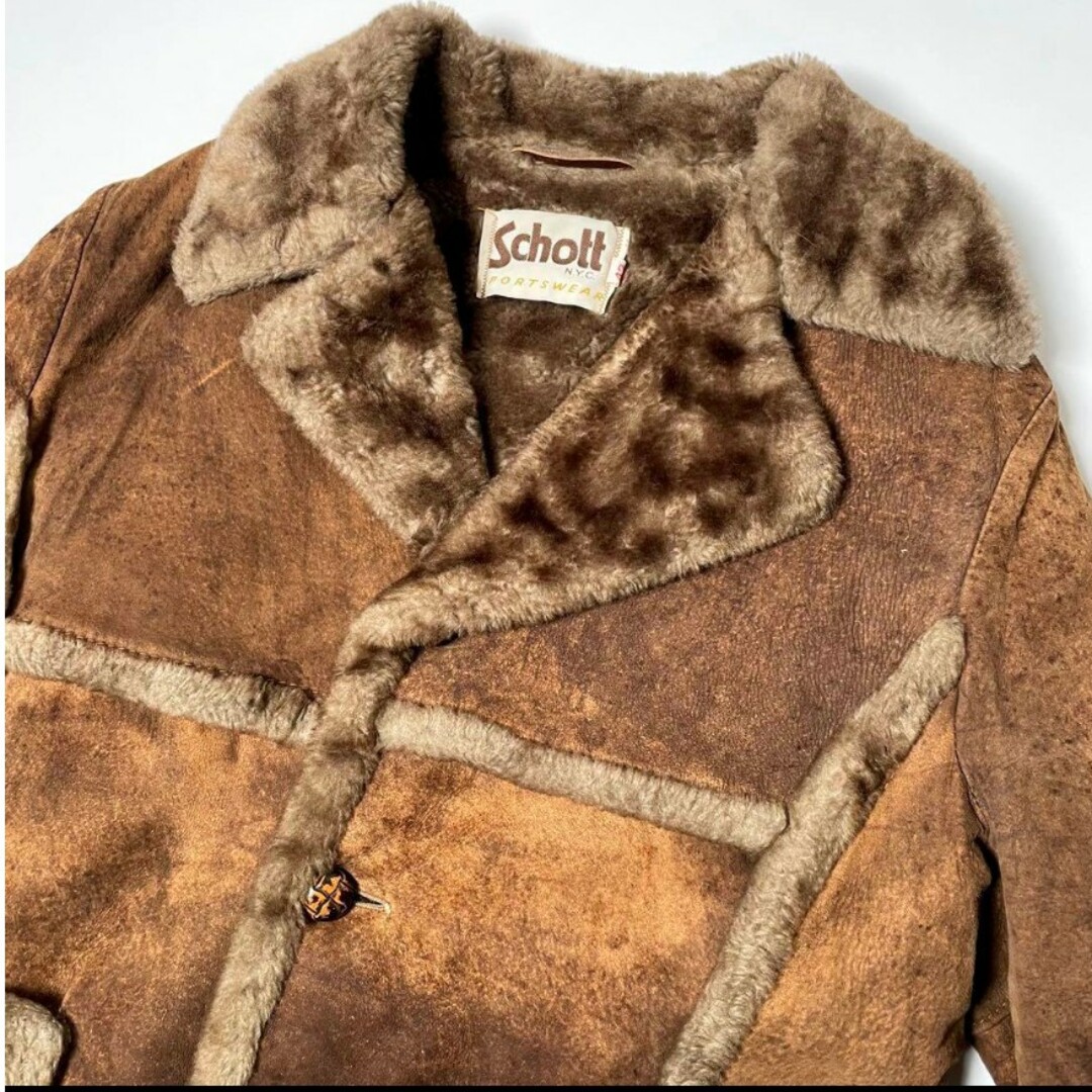 schott - 希少 Schott ショット リアルムートンジャケット XL 42 schott - 希少 Schott ショット リアルムートンジャケット XL 42