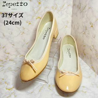 レペット(repetto)のリボン付ローヒール☀︎ repettoレペット ベージュサイズ37(24cm)(ハイヒール/パンプス)