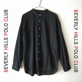 ビバリーヒルズポロクラブ(BEVERLY HILLS POLO CLUB（BHPC）)の美品　BEVERLY HILLS POLO CLUB★　バンドカラーシャツ(シャツ)