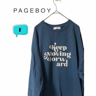 ページボーイ(PAGEBOY)のPAGEBOY ページボーイ　両面プリント　ロングスリーブTシャツ　F(Tシャツ/カットソー(七分/長袖))