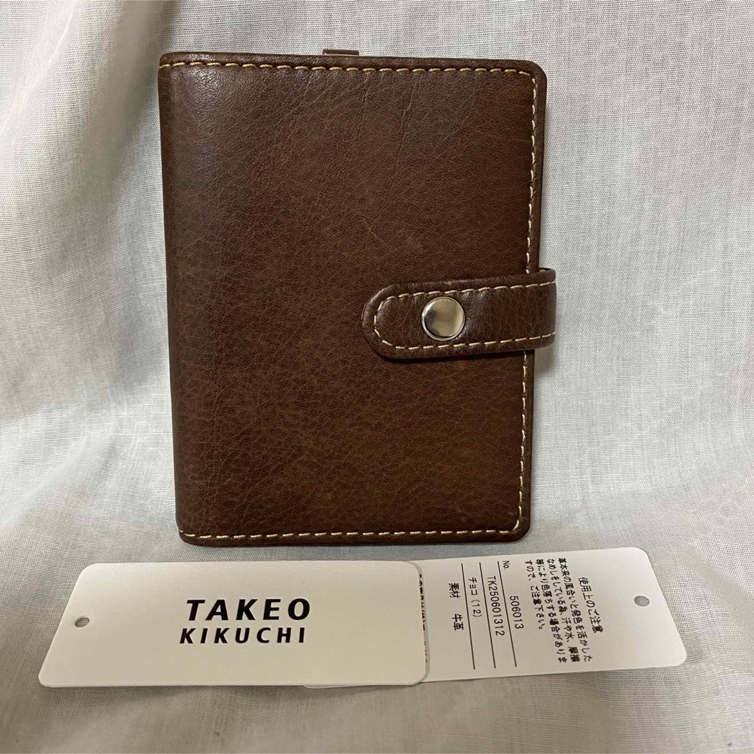 TAKEO KIKUCHI(タケオキクチ)の新品 本物 正規品 タケオキクチ メンズ レザー 名刺入れ カードケース 茶 メンズのファッション小物(名刺入れ/定期入れ)の商品写真