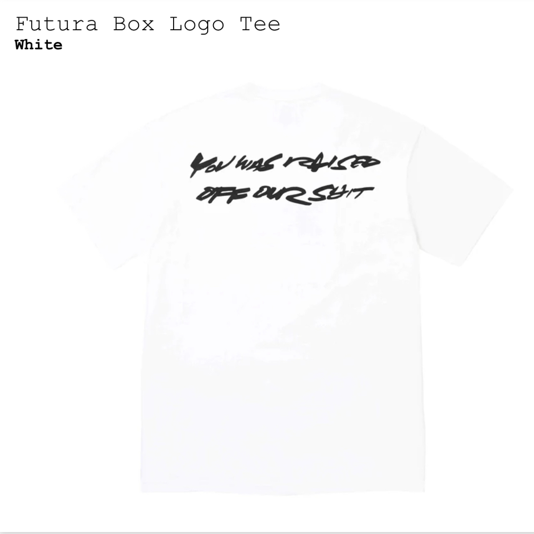 Supreme(シュプリーム)のSupreme Futura Box Logo Tee White Mサイズ メンズのトップス(Tシャツ/カットソー(半袖/袖なし))の商品写真
