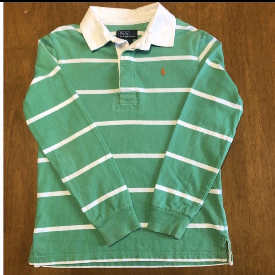 POLO RALPH LAUREN(ポロラルフローレン)のポロ　ラルフローレン　長袖　グリーン キッズ/ベビー/マタニティのキッズ服男の子用(90cm~)(Tシャツ/カットソー)の商品写真