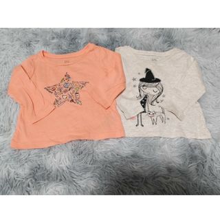 ベビーギャップ(babyGAP)のbabyGap 長袖トップス　Tシャツ　ハロウィン　星柄(Ｔシャツ)