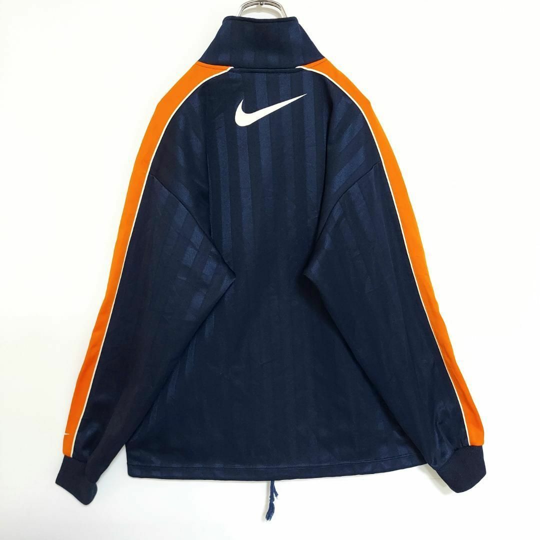 NIKE ナイキ トラックジャケット L ネイビー 紺 オレンジ 刺繍 7462 NIKE ナイキ トラックジャケット L ネイビー 紺 オレンジ 刺繍 7462