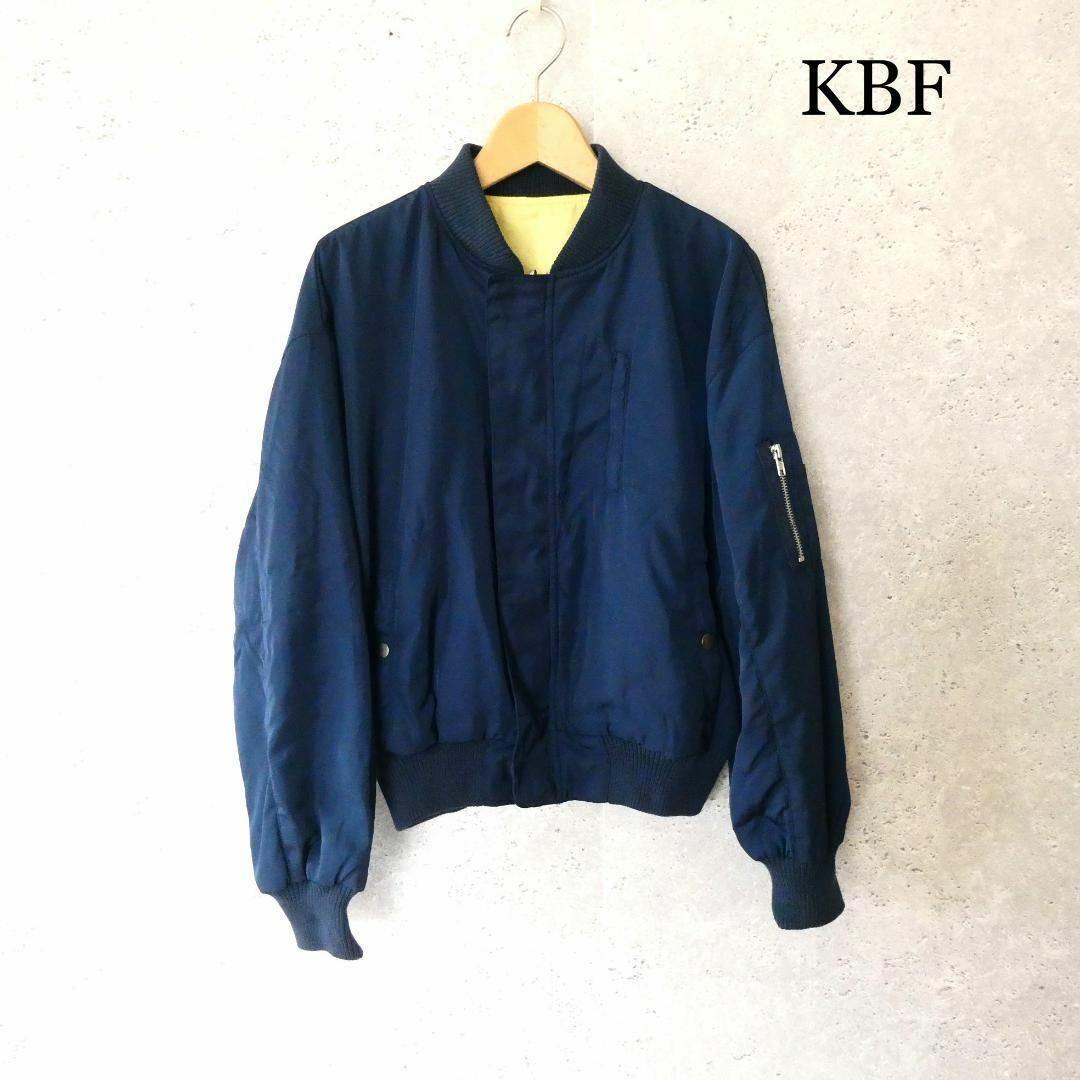 KBF(ケービーエフ)の美品 KBF リバーシブル ジップアップ MA-1 ボンバージャケット ブルゾン レディースのジャケット/アウター(ブルゾン)の商品写真