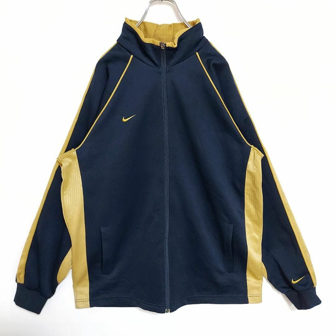 NIKE - NIKE ナイキ トラックジャケット XL ネイビー ゴールド NIKE - NIKE ナイキ トラックジャケット XL ネイビー ゴールド