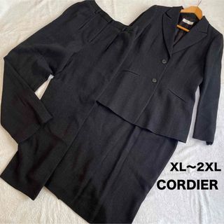 コルディア(CORDIER)のCORDIER スーツ スカート パンツ 3ピース 大きいサイズ 2XL  XL(スーツ)